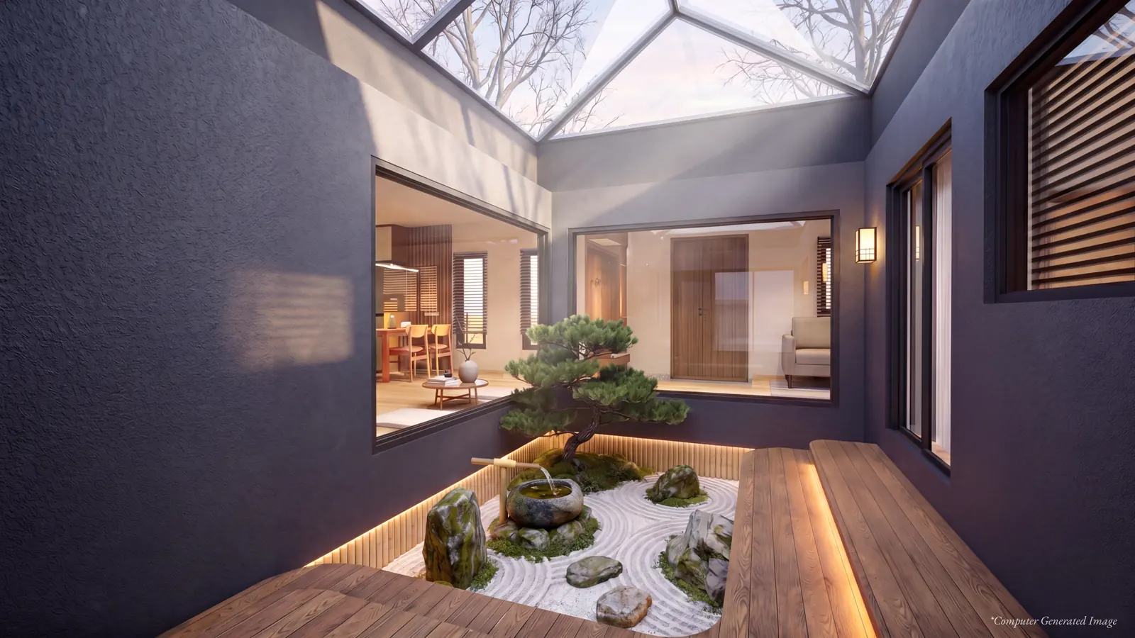 Private courtyard and Japanese garden