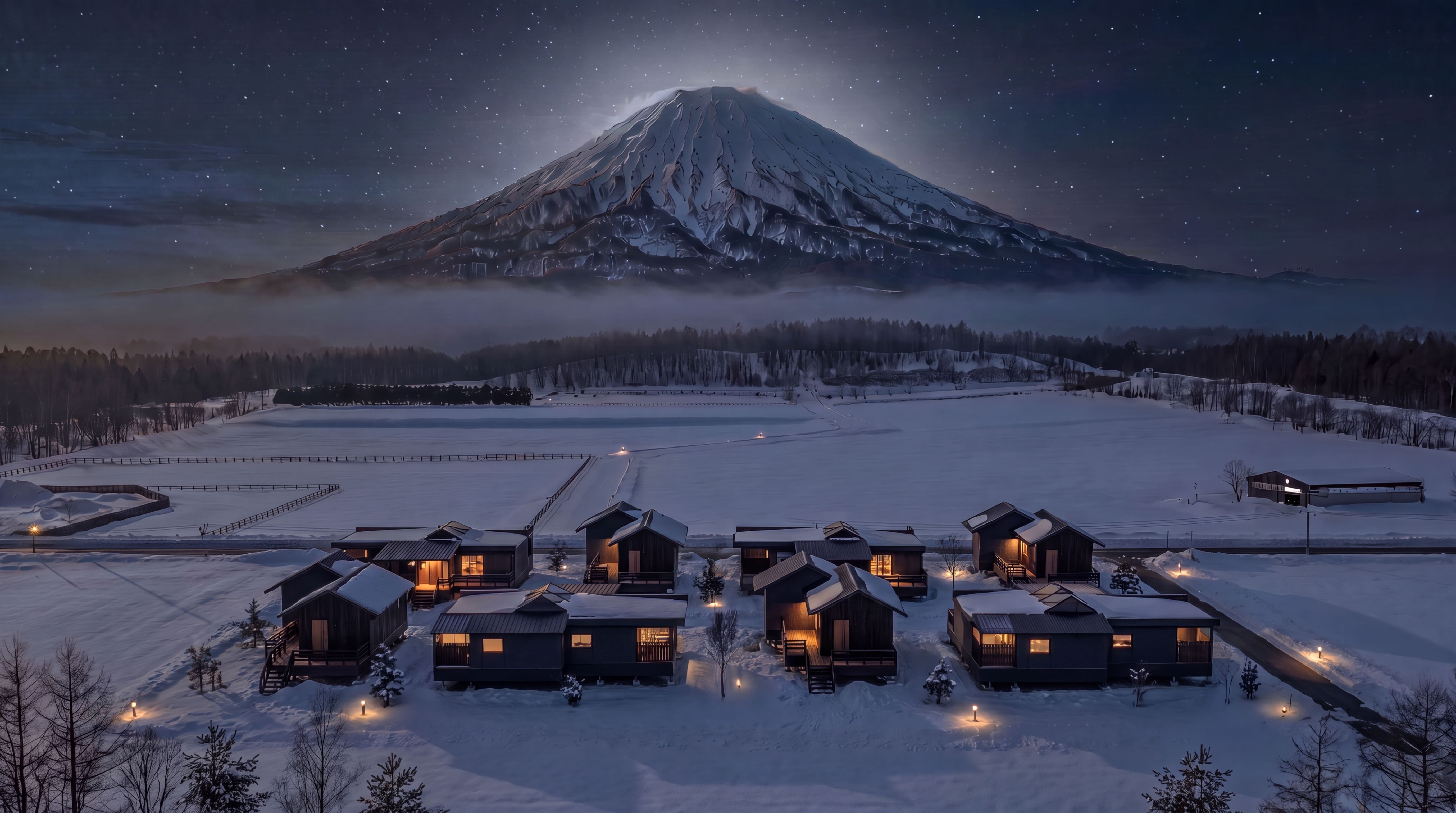 Nature Niseko by night